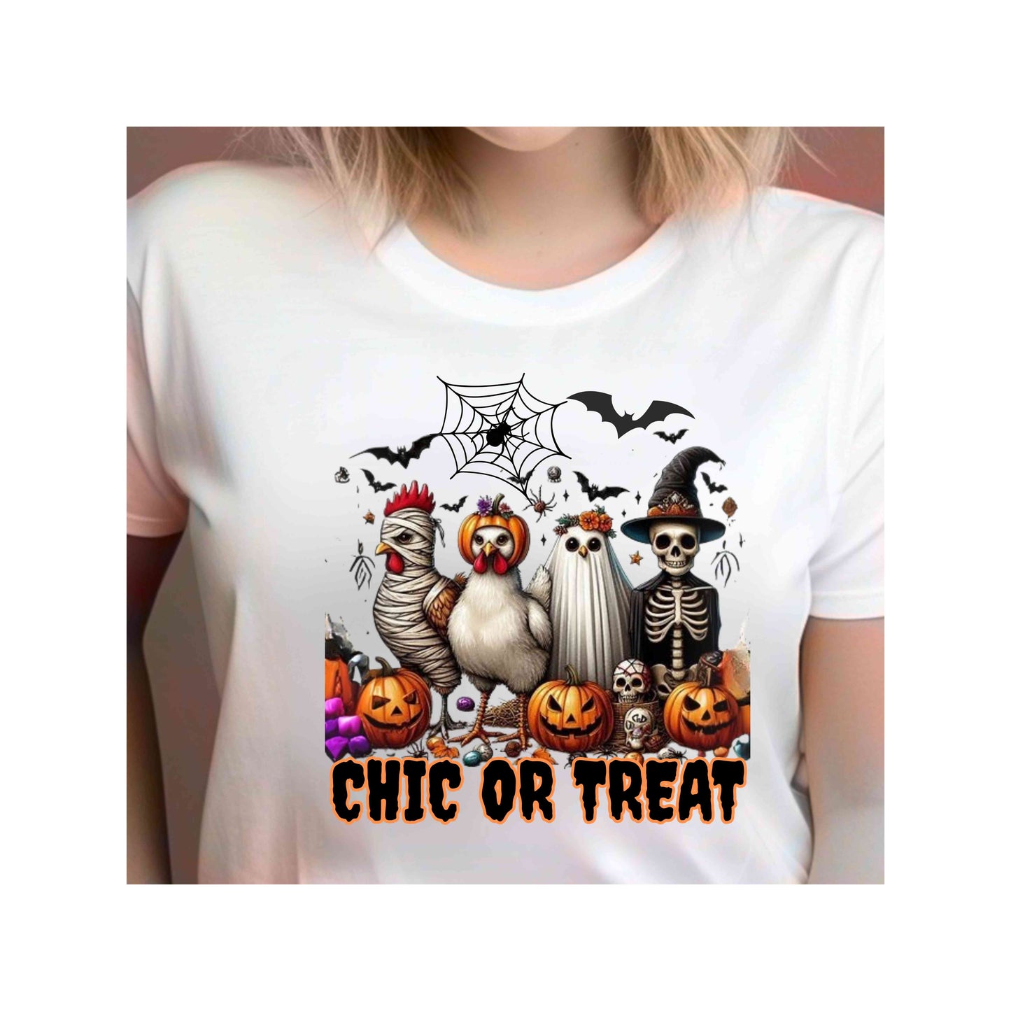 Chic or Treat Funny Halloween T-Shirt