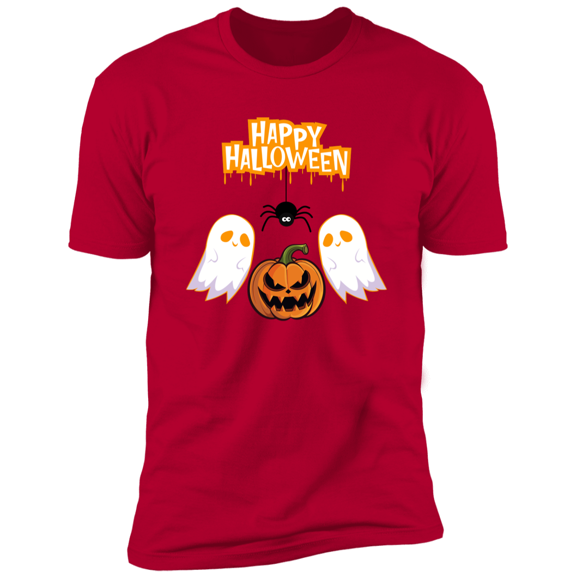 Evil Pumpkin Halloween Short Sleeve T-Shirt