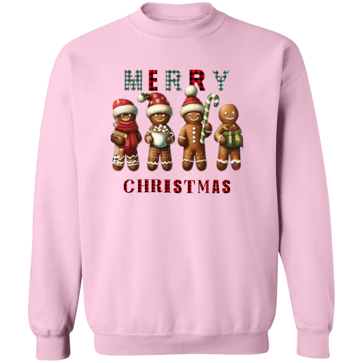 Gingerbread Christmas Pullover Sweatshirt