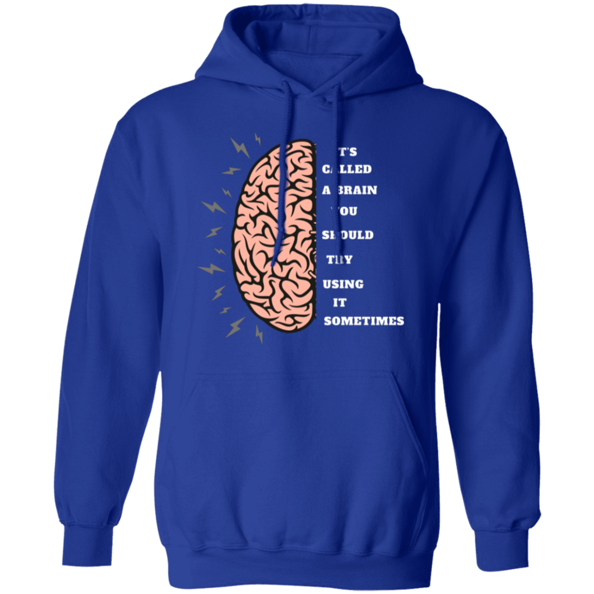Brain Try Using It Sometimes -Hoodie (Humorous)