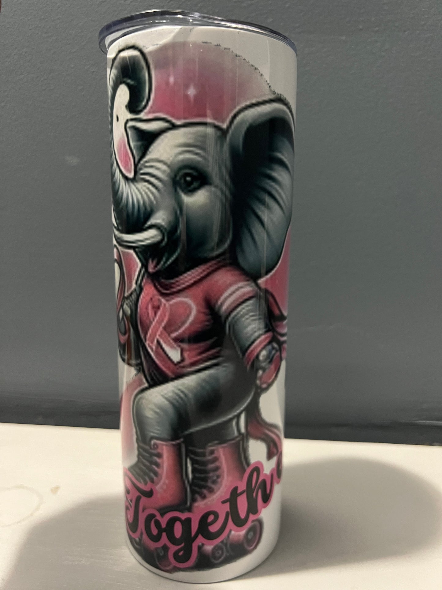 We Fight Together- Cancer Awareness Skinny Tumbler 20oz
