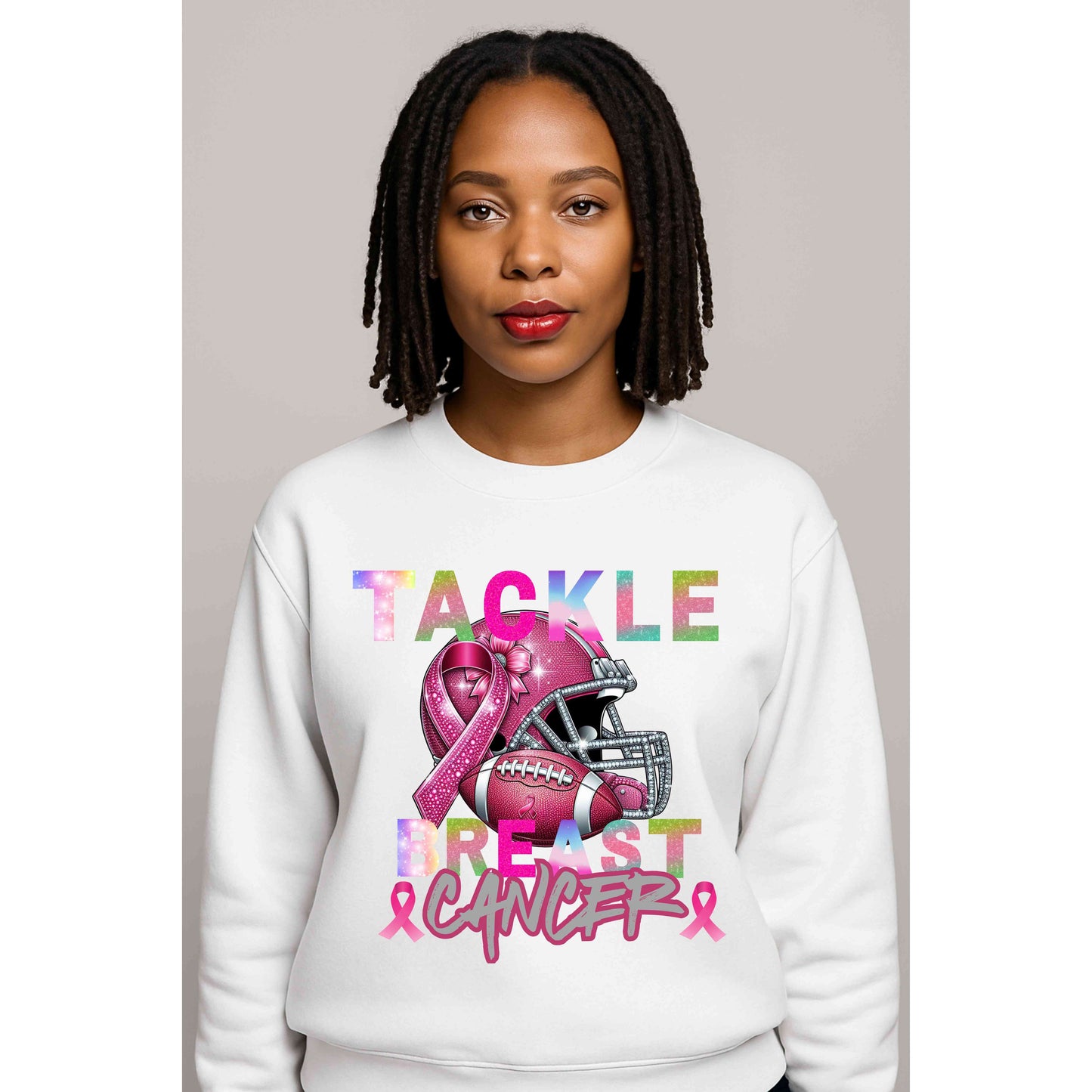 Tackle Breast Cancer -Pullover Sweatshirt