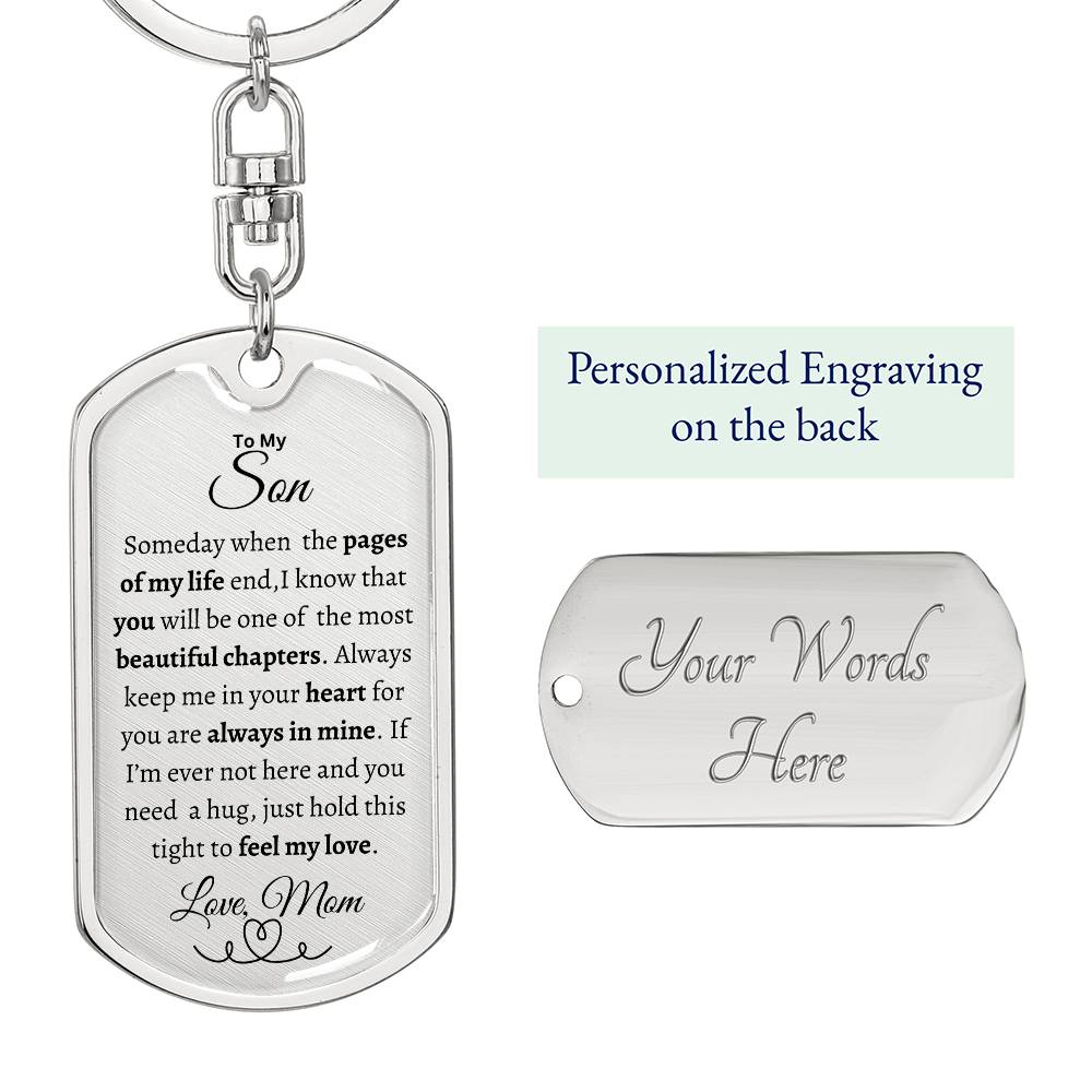 To My Son | Dog Tag/Keychain