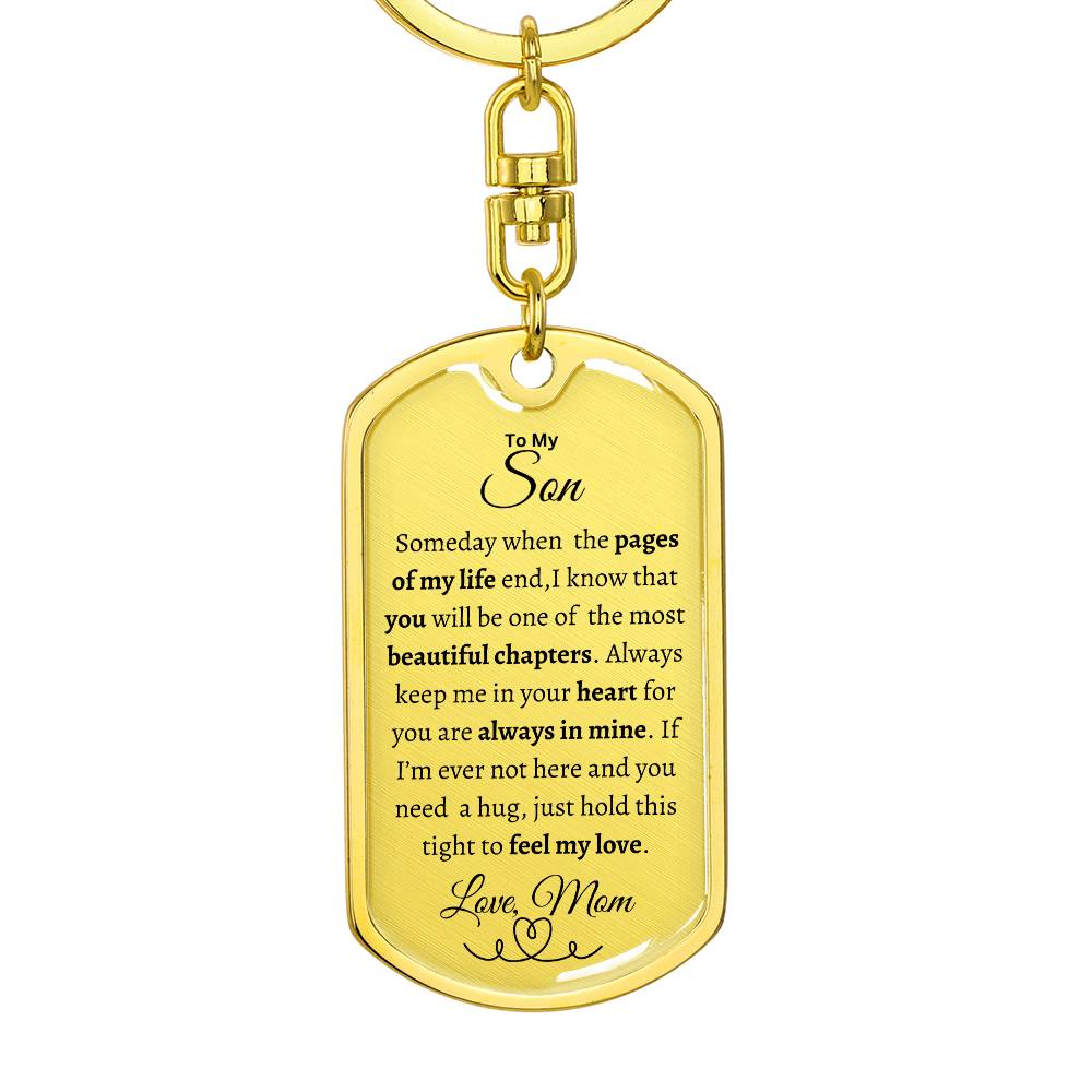 To My Son | Dog Tag/Keychain