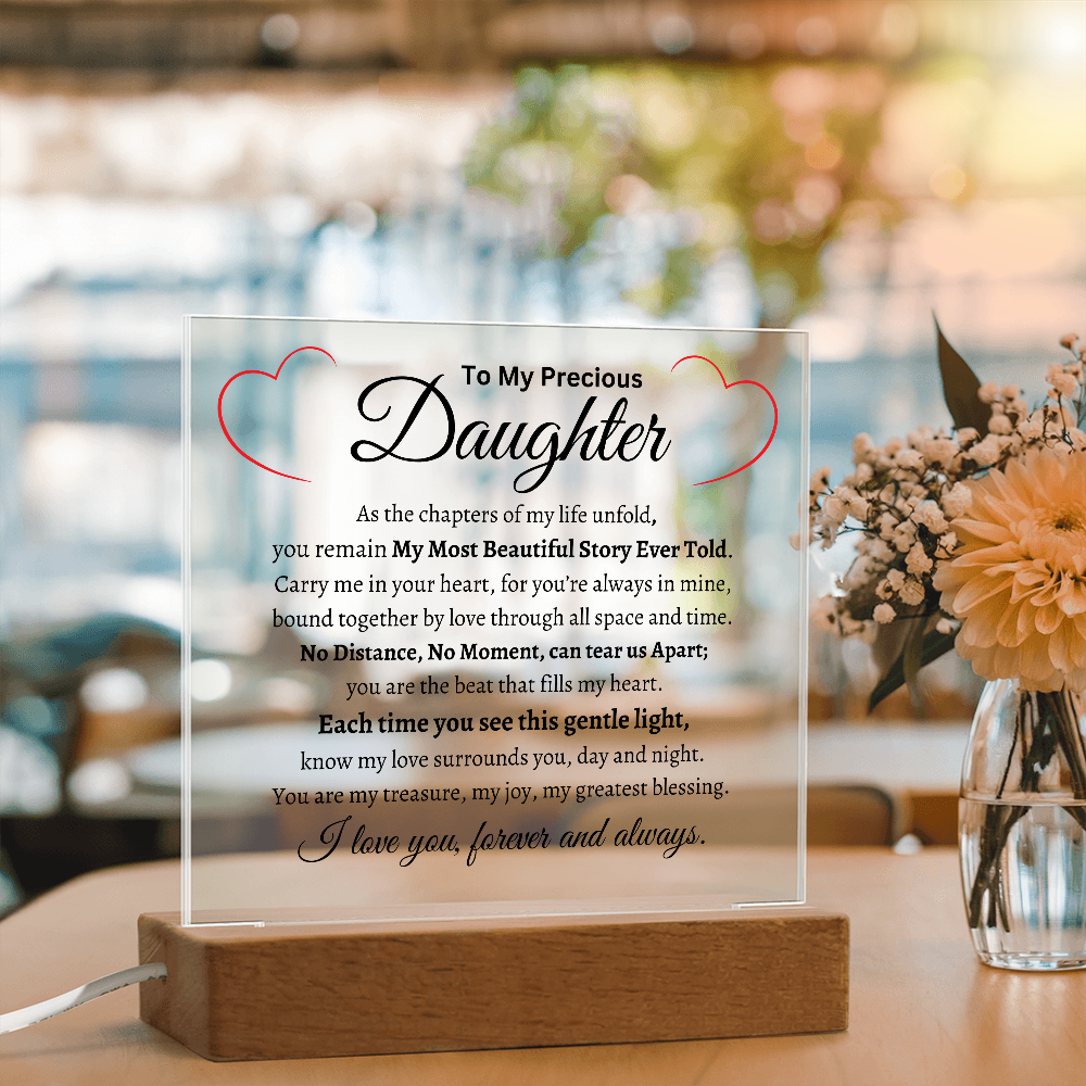 My Precious Daughter- Acrylic Plaque