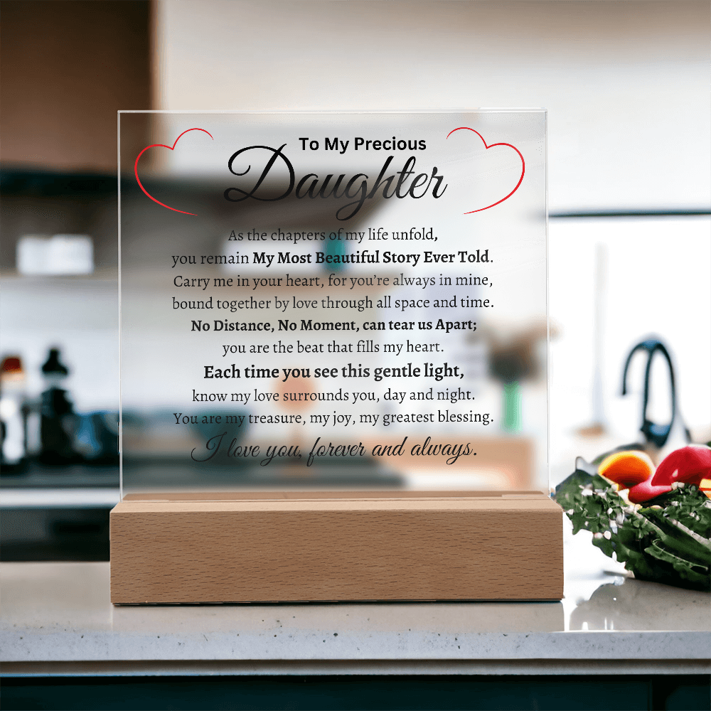 My Precious Daughter- Acrylic Plaque