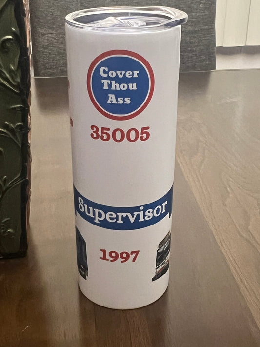 Personalized CTA Skinny Tumbler 20oz