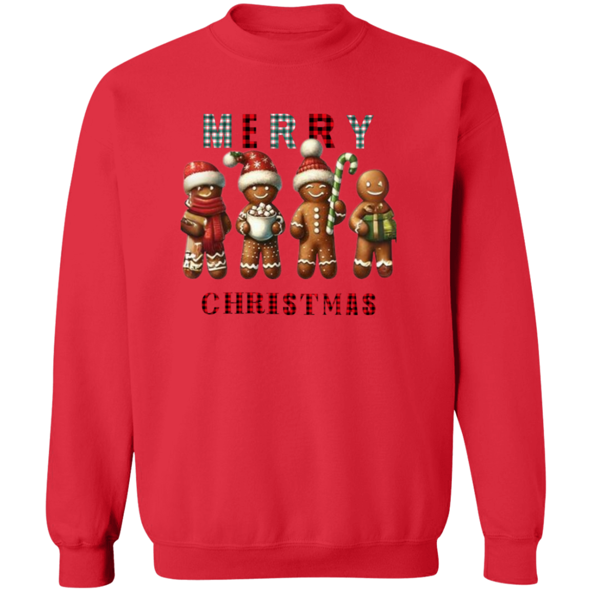 Gingerbread Christmas Pullover Sweatshirt