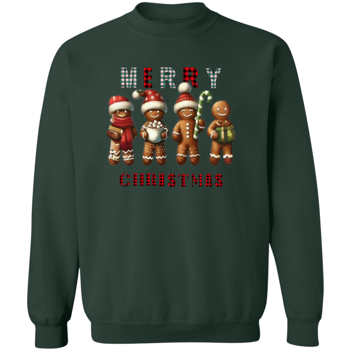 Gingerbread Christmas Pullover Sweatshirt