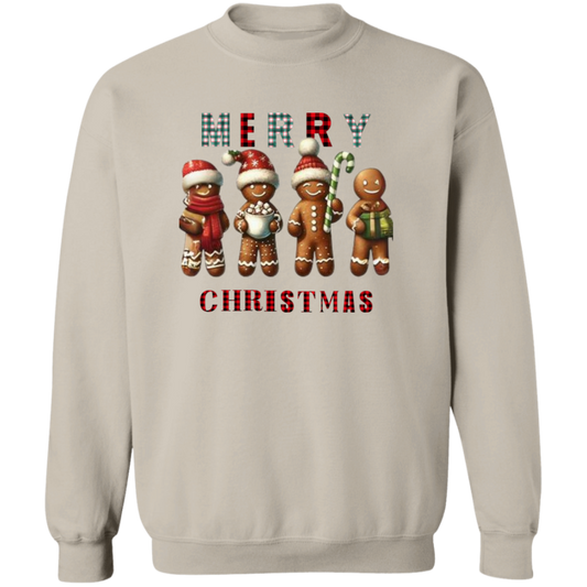 Gingerbread Christmas Pullover Sweatshirt