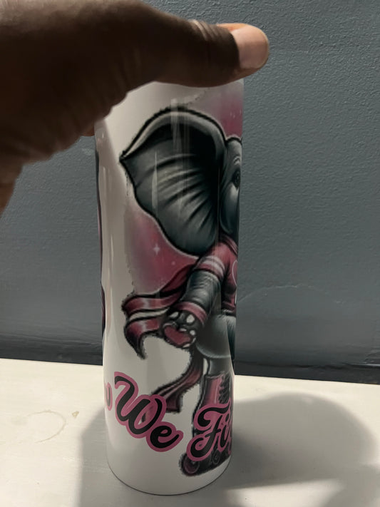 We Fight Together- Cancer Awareness Skinny Tumbler 20oz