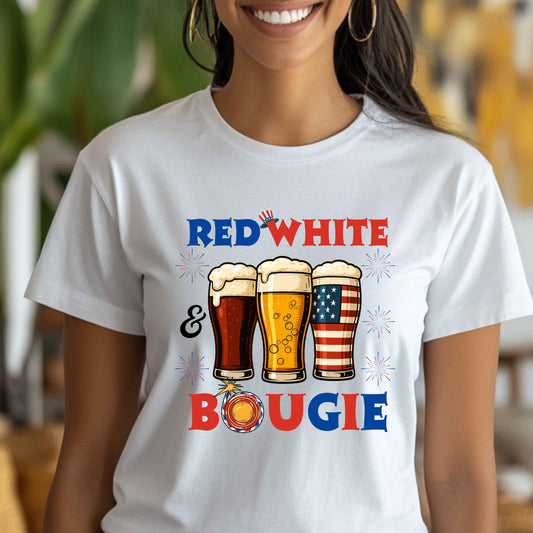 Red, White & Bougie Patriotic T-Shirt