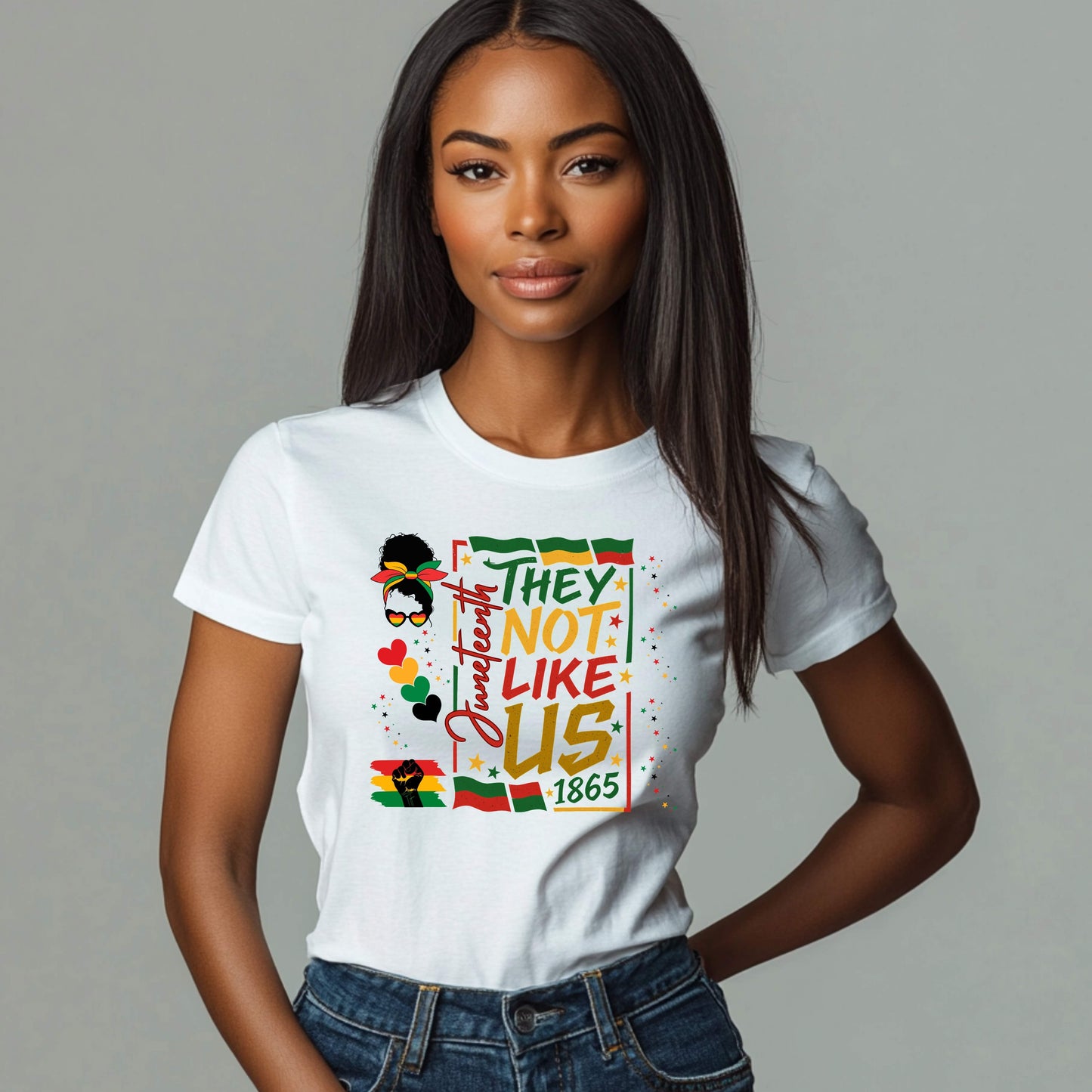They Not Like Us Juneteenth T-Shirt