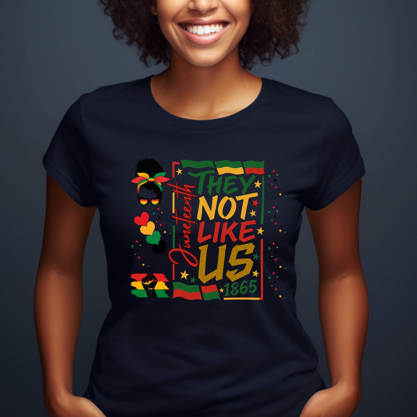 They Not Like Us Juneteenth T-Shirt