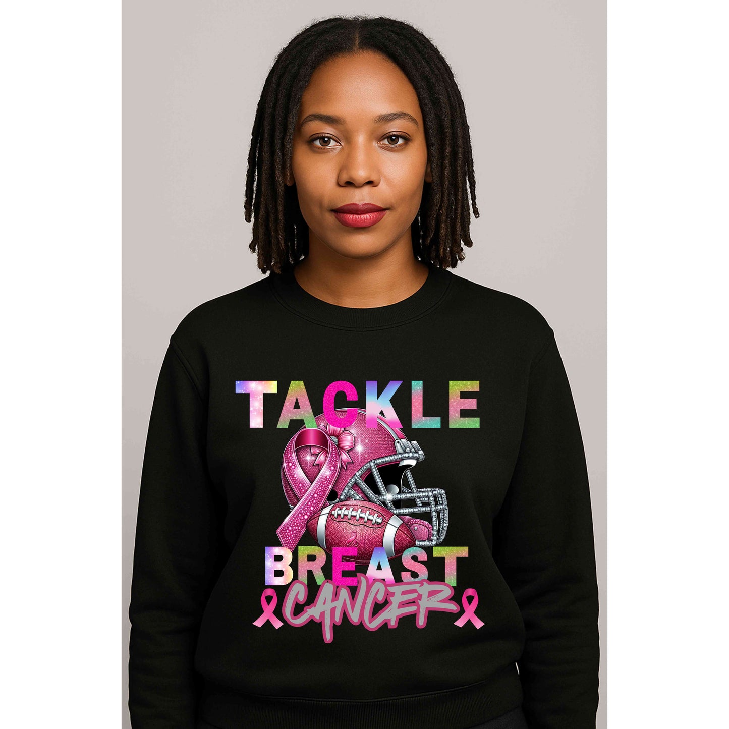 Tackle Breast Cancer -Pullover Sweatshirt