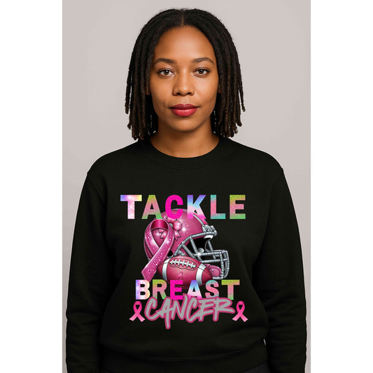Tackle Breast Cancer -Pullover Sweatshirt
