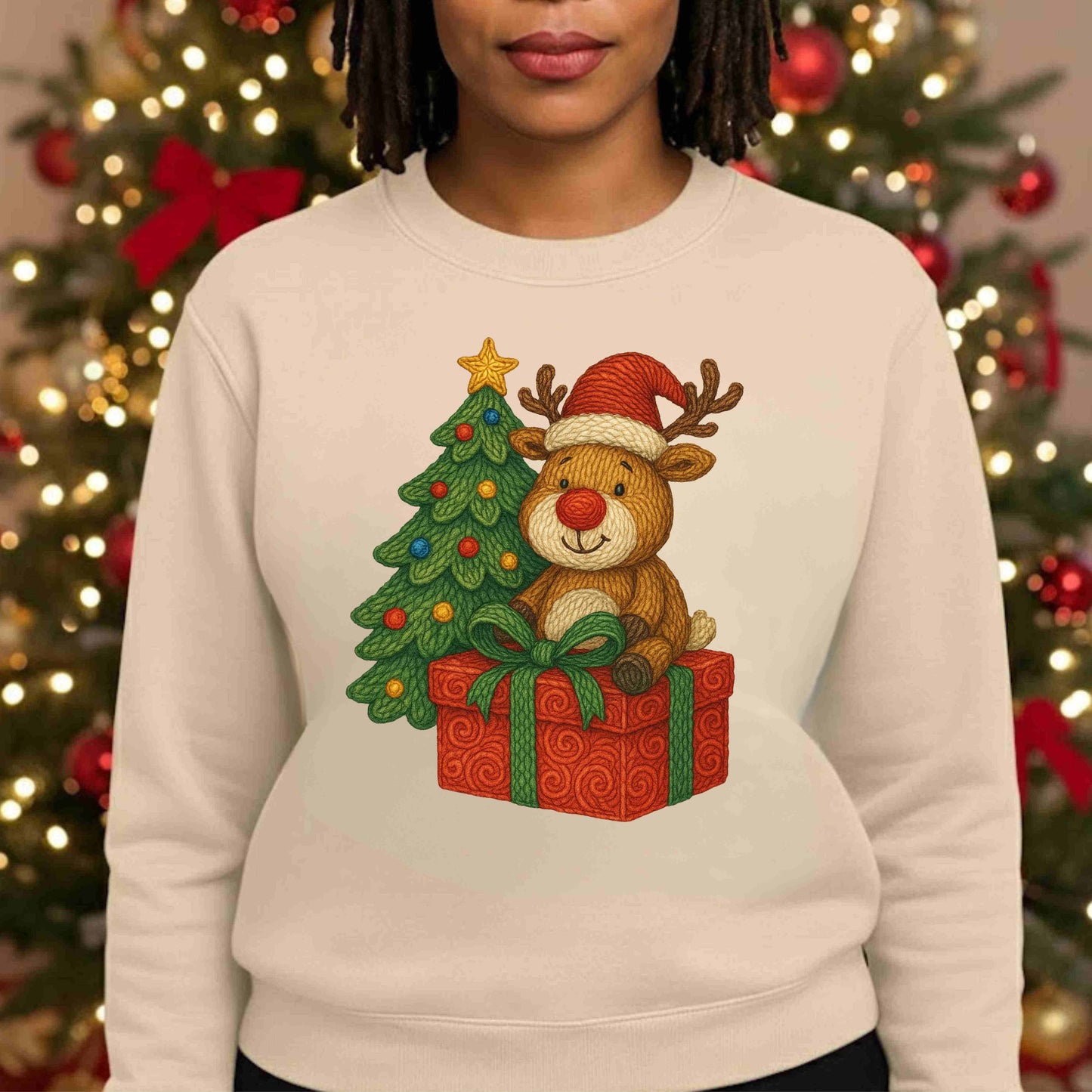 Red Nose Reindeer Christmas  Sweatshirt