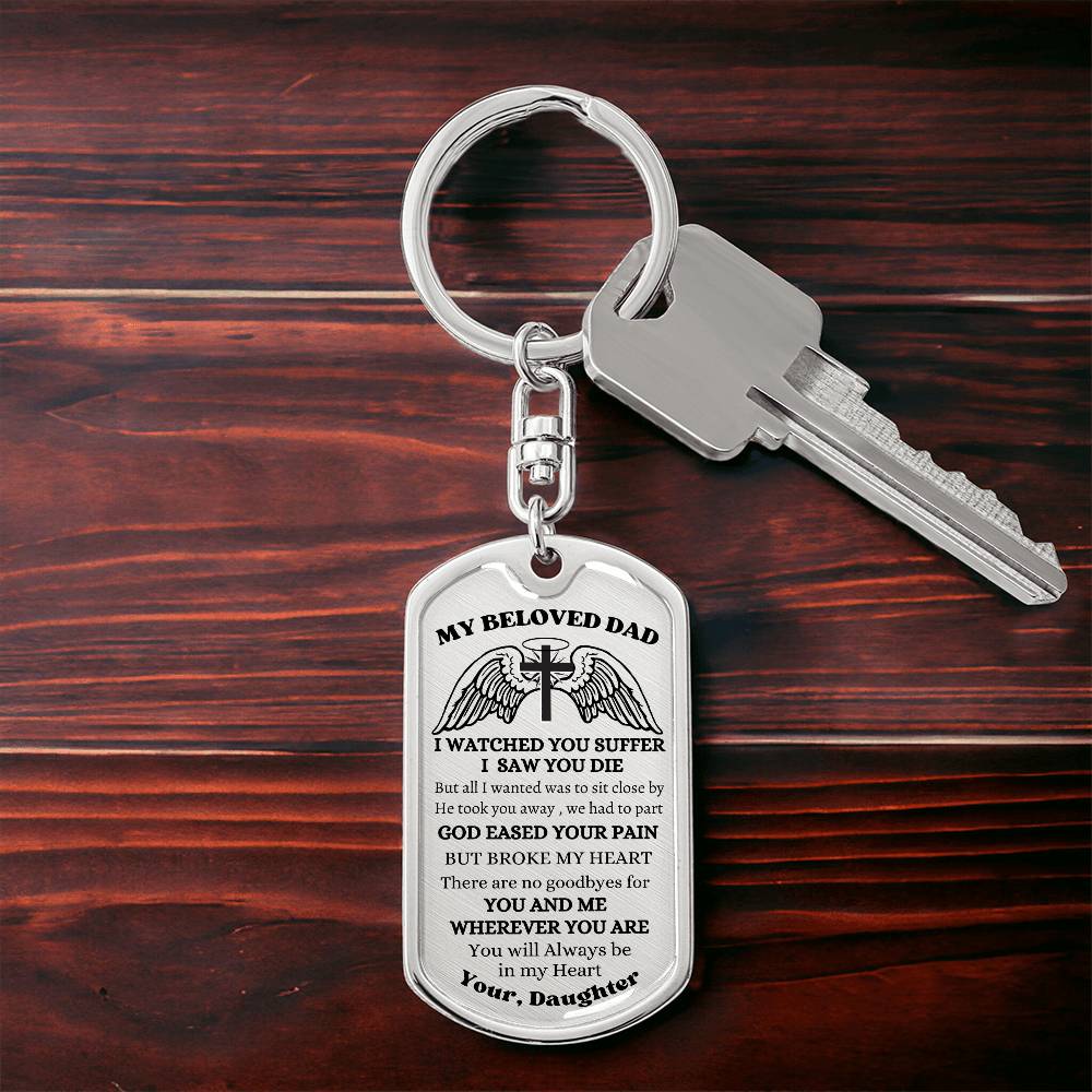 Dad's Remembrance Memorial [Dog Tag/Key Chain]