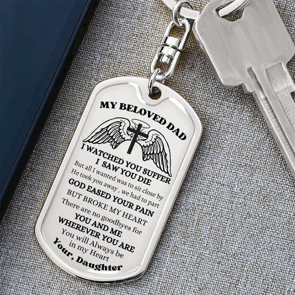 Dad's Remembrance Memorial [Dog Tag/Key Chain]