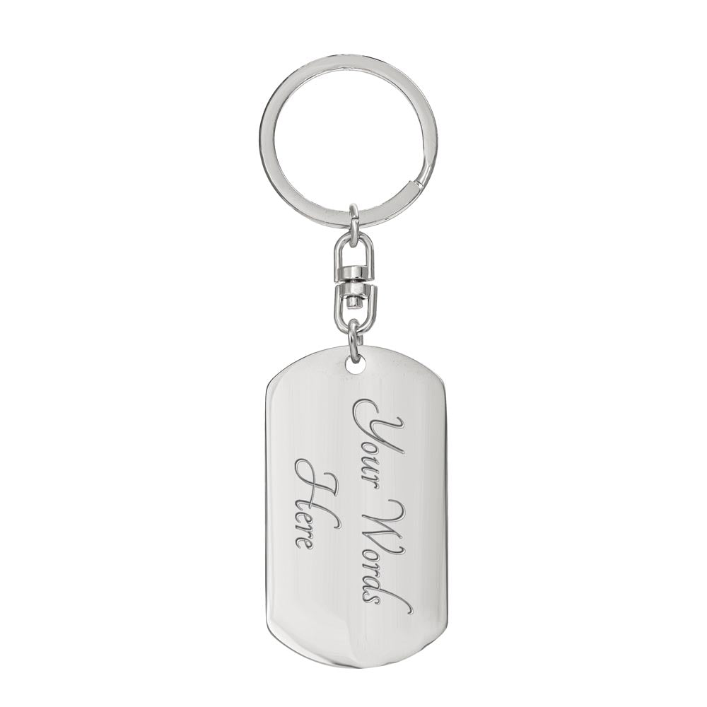 Dad's Remembrance Memorial [Dog Tag/Key Chain]