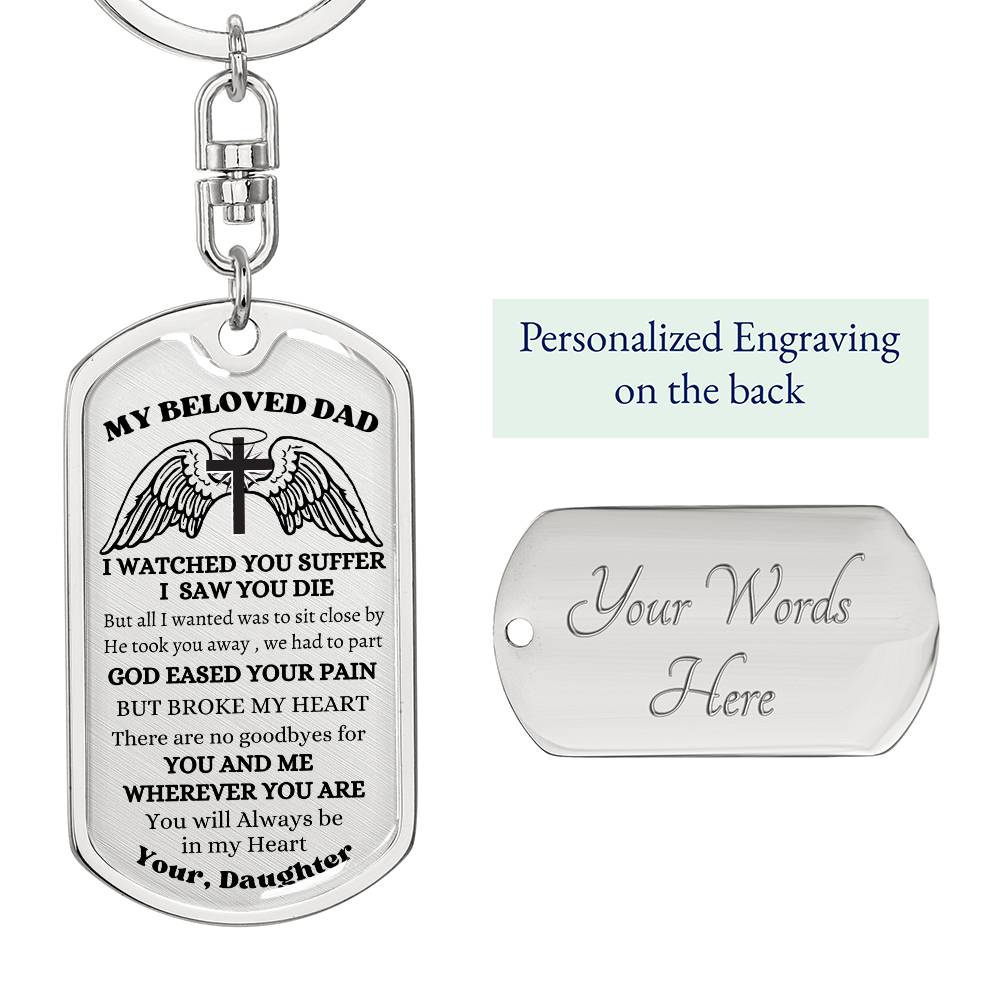 Dad's Remembrance Memorial [Dog Tag/Key Chain]