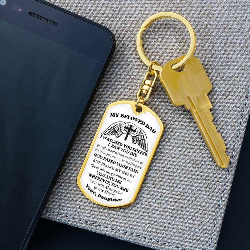 Dad's Remembrance Memorial [Dog Tag/Key Chain]