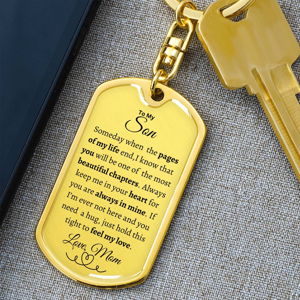 To My Son | Dog Tag/Keychain