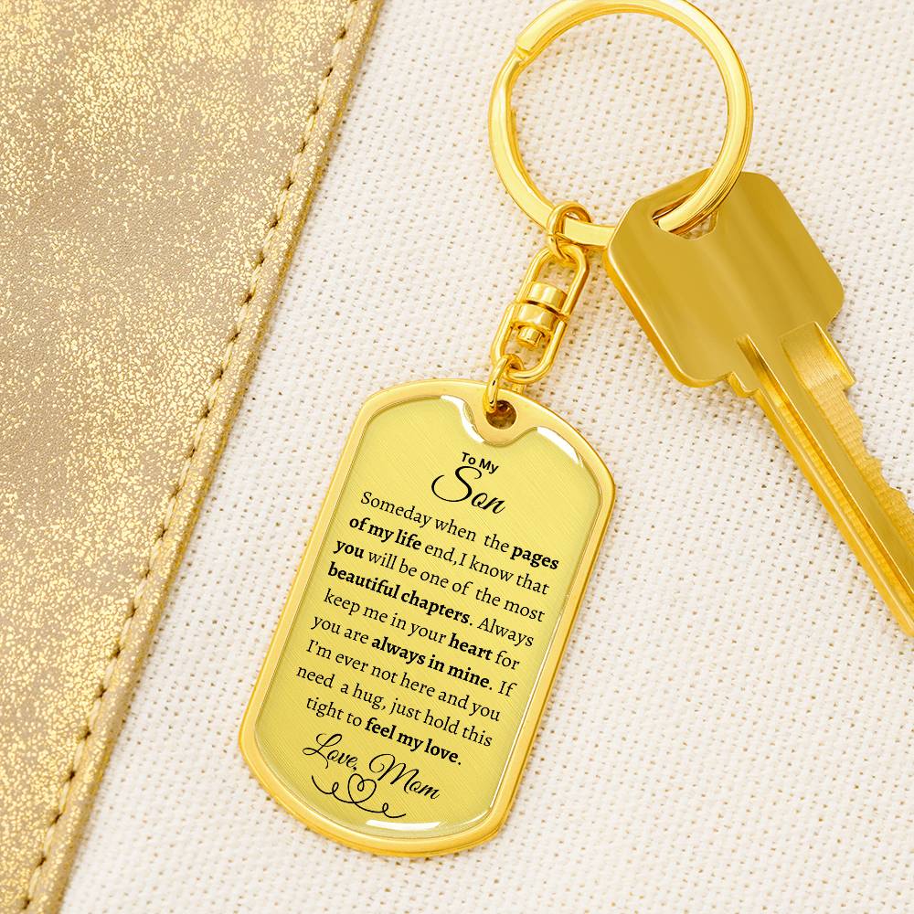 To My Son | Dog Tag/Keychain