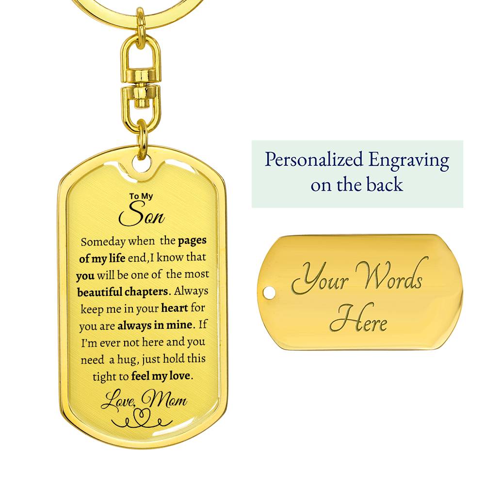 To My Son | Dog Tag/Keychain