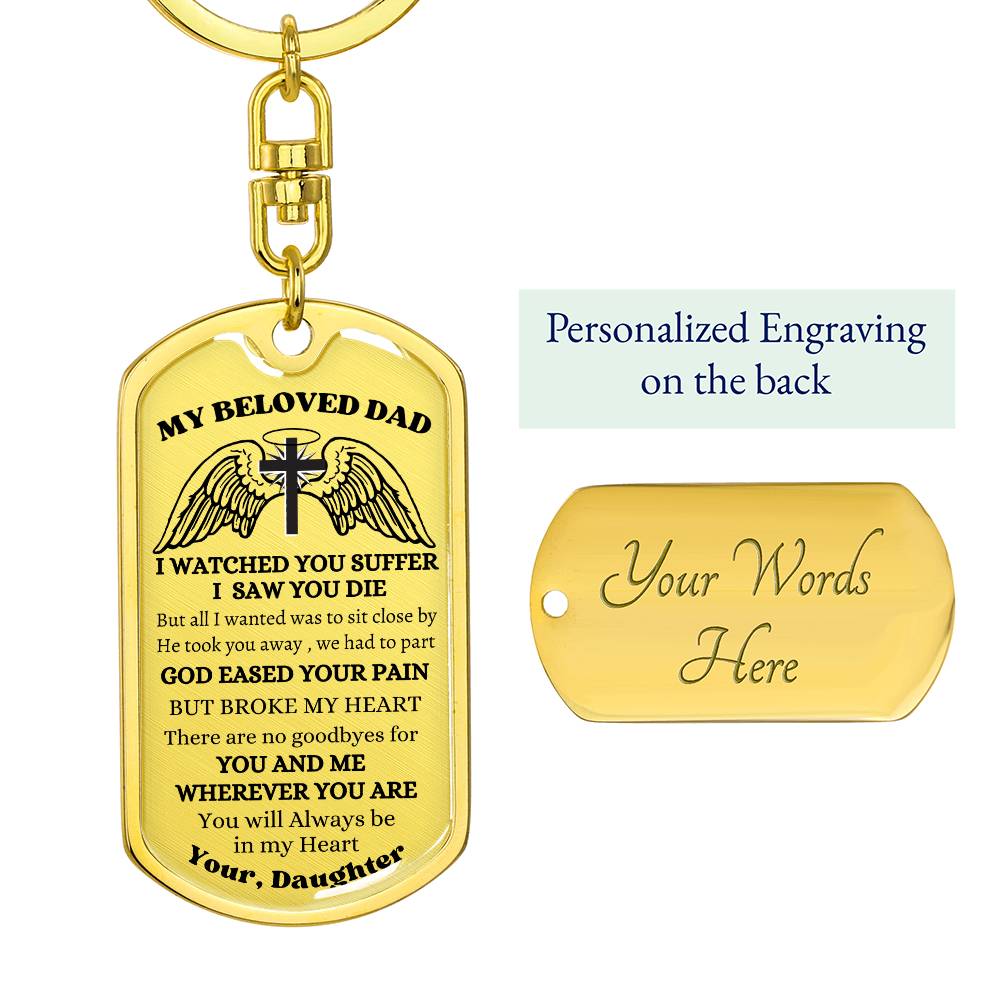 Dad's Remembrance Memorial [Dog Tag/Key Chain]