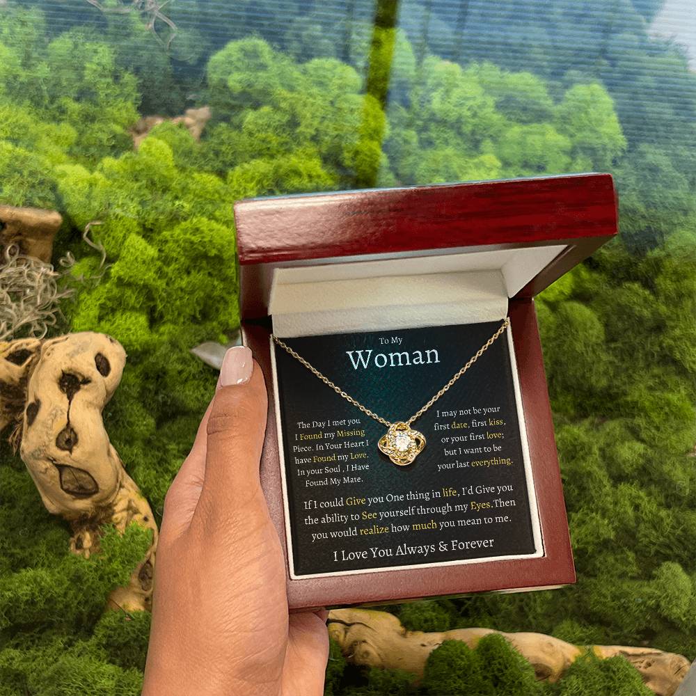 To My Woman | Love Knot Necklace |