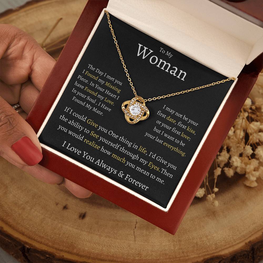 To My Woman | Love Knot Necklace |