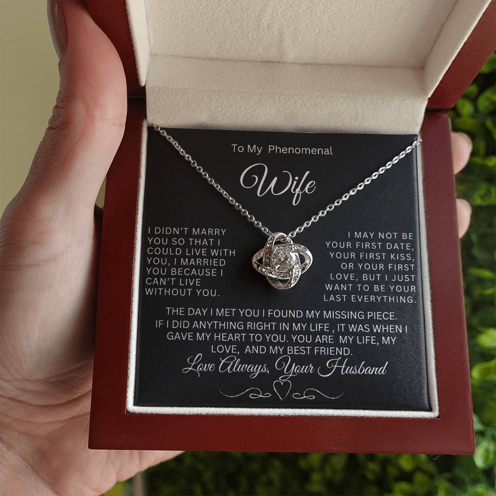 My Phenomenal Wife [Love Knot Necklace]